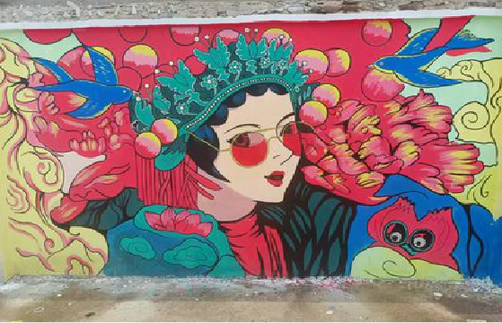 华宁墙体彩绘-网红墙