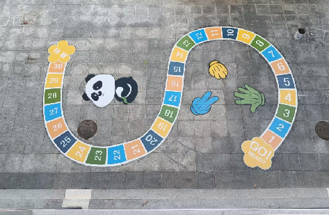 华宁地面游戏彩绘