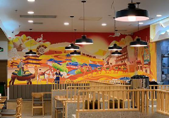 华宁商业空间彩绘介绍。