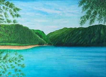 华宁在墙绘中，如何绘画绿水青山？