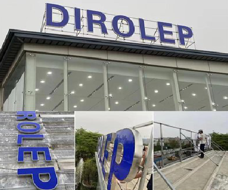 华宁楼顶发光字安装的注意事项。